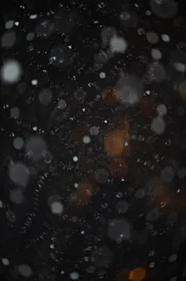 Soft Falling Snow on Dark Christmas Night