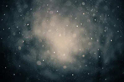 Soft Snowfall on Dark Christmas Background