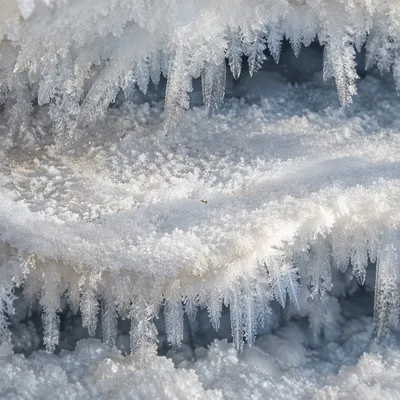 Pristine Snow Crystal Texture Background