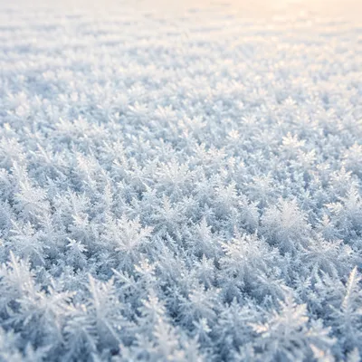 White Snow Crystals Winter Texture Background