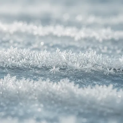 White Snow Crystals Winter Texture