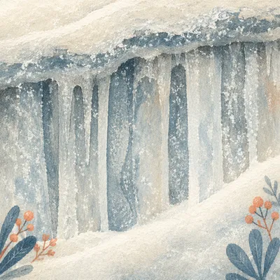 Frozen Snow Crystal Texture Background