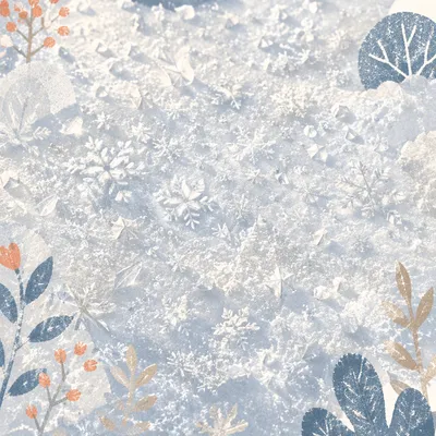 Serene Snow Crystal Texture Background