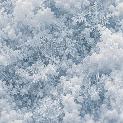 Fresh Snow and Frost Crystal Texture