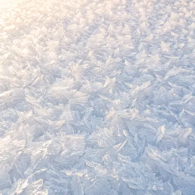 Sparkling White Snow Crystal Background