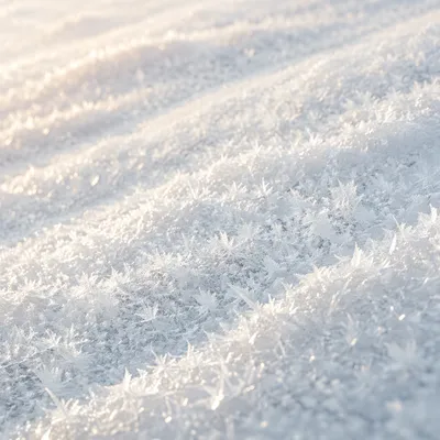Sparkling White Snow Crystal Background