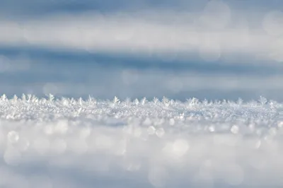 Peaceful Macro Snow Crystal Background