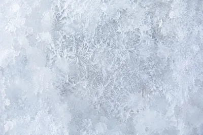 White Frost Crystal Snow Texture Background