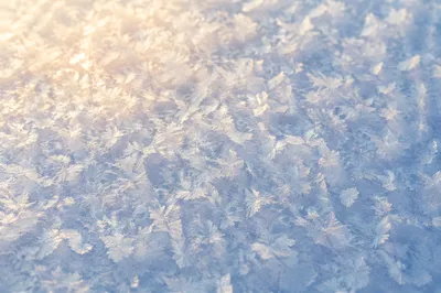 Sparkling Untouched Snow Crystal Background