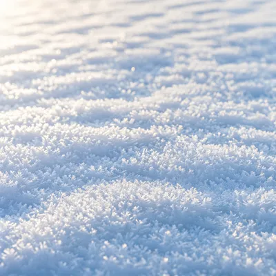 Sparkling Frozen Snow Crystal Background