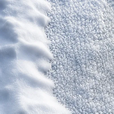 White Snow Texture with Frozen Crystals
