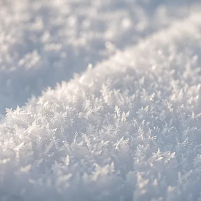 Sparkling Snow Crystal Winter Background