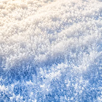 Pristine Snow Crystal Texture Background