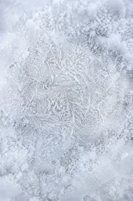 White Frost Crystal Snow Texture Background