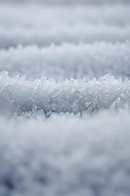 Macro Snow Crystal Winter Background