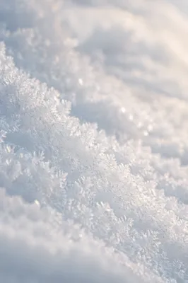 Sparkling White Snow Crystal Winter Background