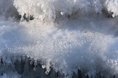 Photorealistic White Snow Crystal Texture