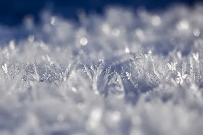 Photorealistic White Snow Crystal Texture