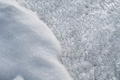 White Snow and Frozen Crystal Texture