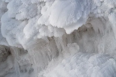 White Frozen Crystal Snow Texture Background