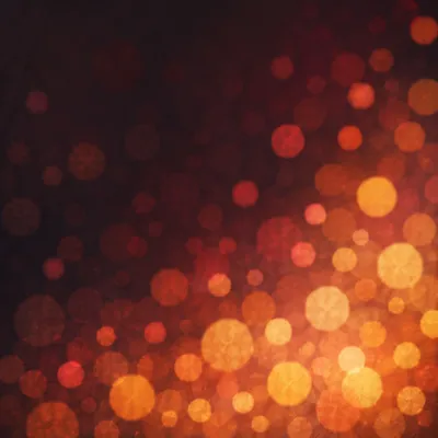 Warm Bokeh Lights on Dark Background