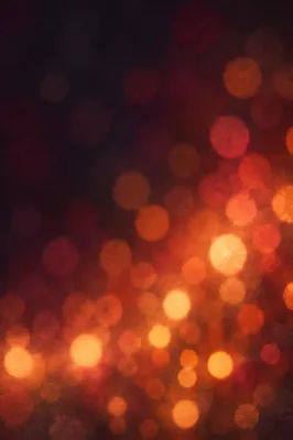 Warm Bokeh Lights on Dark Background