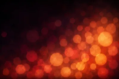 Warm Bokeh Lights on Dark Background