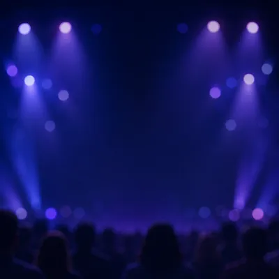 Soft Purple Blue Bokeh Lights