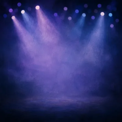 Soft Purple Blue Bokeh Auditorium Lights
