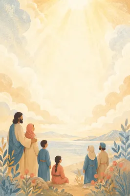 Soft Golden Clouds in Luminous Sky