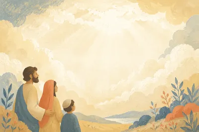 Soft Golden Clouds in Luminous Sky
