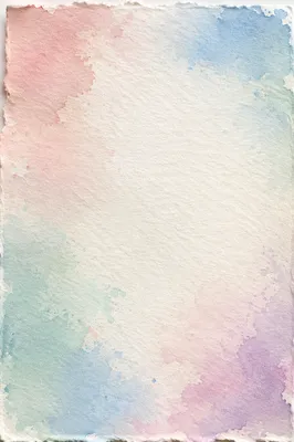 Soft Pastel Watercolor Paper Background Space