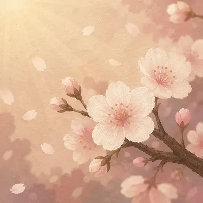Soft Pink Cherry Blossom Spring Background