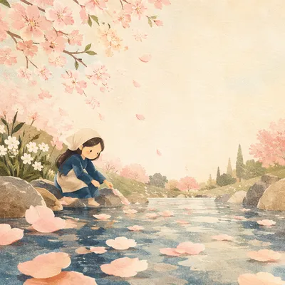 Soft Pink Cherry Blossom Spring Background