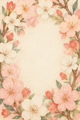 Soft Pink Cherry Blossom Spring Background