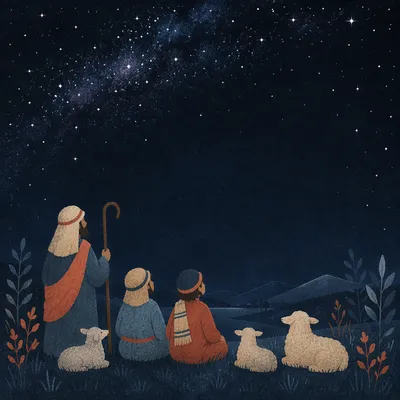 Starry Night Sky Dark Text Background