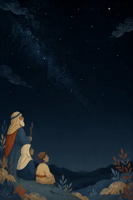 Starry Night Sky Background for Text