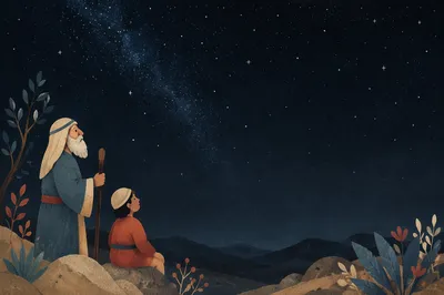 Starry Night Sky Background for Text