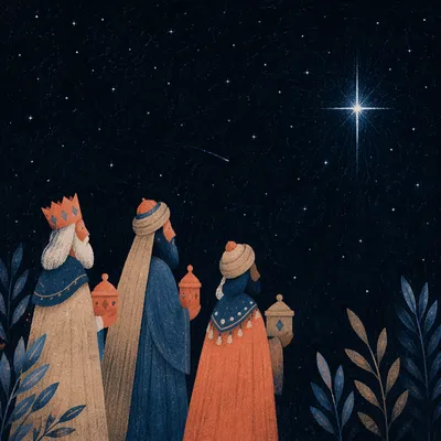Bright Star in Quiet Night Sky