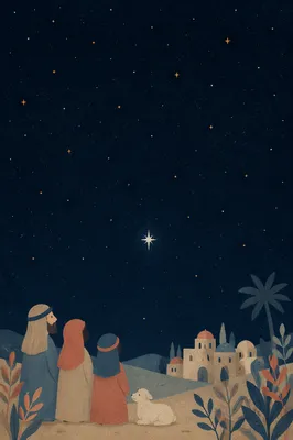 Bright Star in Quiet Night Sky