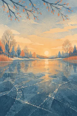 Still Waters Reflection at Winter Dawn