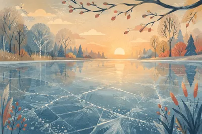 Still Waters Reflection at Winter Dawn