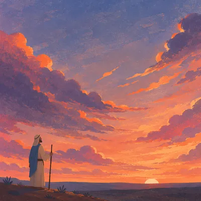 Dramatic Sunrise Clouds in Orange Purple Sky