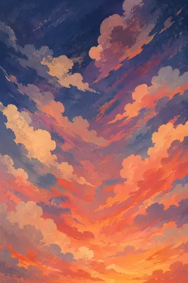 Dramatic Orange Purple Sunrise Clouds