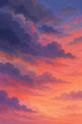 Dramatic Orange Purple Sunrise Cloud Background