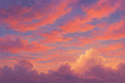Dramatic Orange Purple Sunrise Cloud Background