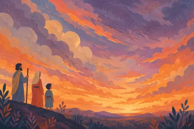 Dramatic Sunrise Clouds in Orange Purple Sky