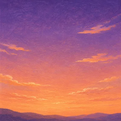 Sunset Gradient Sky with Text Space