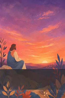 Dramatic Sunset Gradient Sky Background
