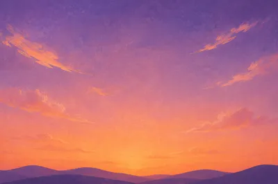 Sunset Gradient Sky Background for Text